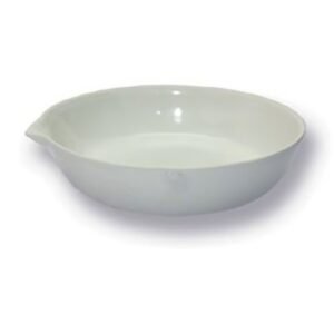 Porcelain Evaporating Dish, Flat Form