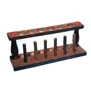 Wooden Test Tube Rack, 6-Tube