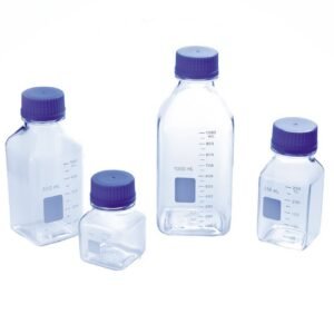 Square Disposable Polycarbonate Media and Storage Bottles