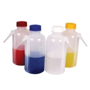 Wash Bottles, Unitary, Colored Caps, 500ml