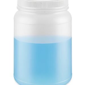 Natural Round Wide-Mouth Plastic Jars
