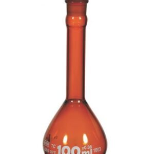 Volumetric Flasks, Class A, Individually Certified, Wide Mouth, Amber Glass, Qr,