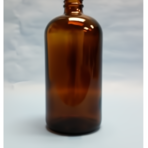 32OZ Amber Boston Round 33-400